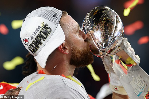 Kelce and the Chiefs beat the San Francisco 49ers in Miami that year