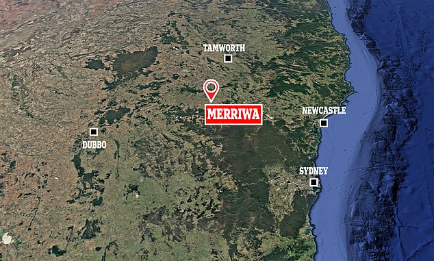 The New South Wales town of Merriwa is located 270 km northwest of Sydney or approximately three hours' drive.