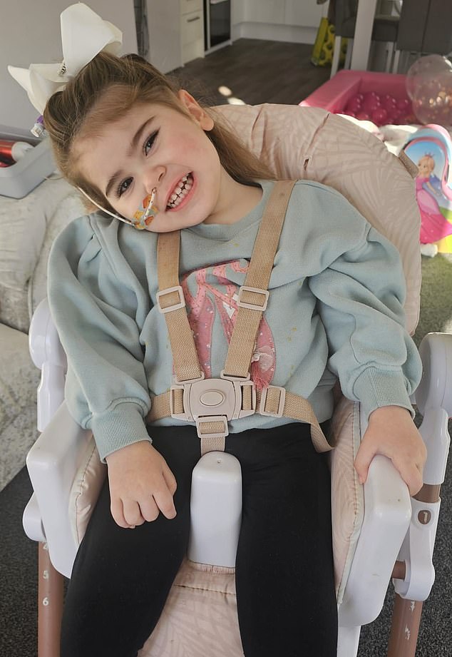 Iyla-Mae was sent to a specialist unit at Southampton General Hospital, where doctors confirmed she had suffered cerebral venous sinus thrombosis (CVST), a rare form of stroke that affects around one in 100,000 people a year and It is especially common in children.