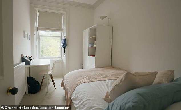 The bedroom after Zoe and Jason renovated their 'forever home'