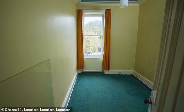 One of his daughter's bedrooms before renovating it.