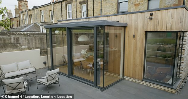 Zoe and Jason's extension (pictured) and additional work on the house took 18 months to complete