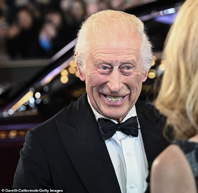 The 76-year-old smiled as he arrived in Leicester Square this afternoon to see Ridley Scott's Gladiator II.