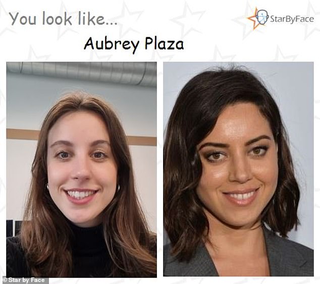 Health writer Becky Whittaker looks like American actress Aubrey Plaza, according to the app.