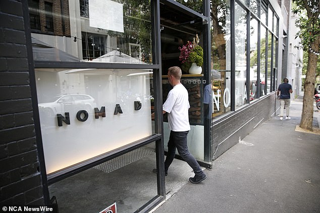 Customers revealed Yazbek has been sending them messages urging them to confirm Christmas bookings at Nomad in Sydney and Melbourne and Reine & La Rue in Melbourne. Nomad Sydney pictured