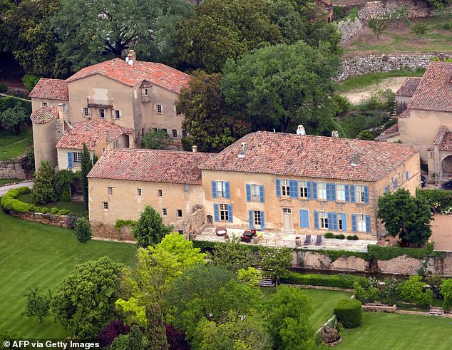 An aerial view of Chateau Miraval in Le Val, southeastern France, the winery and house that Brangelina bought for $27 million.