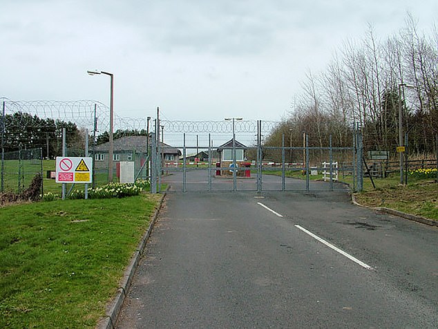 Pictured is the entrance to the Ministry of Defense's Otterburn camp in Northumberland, where the incident allegedly took place.