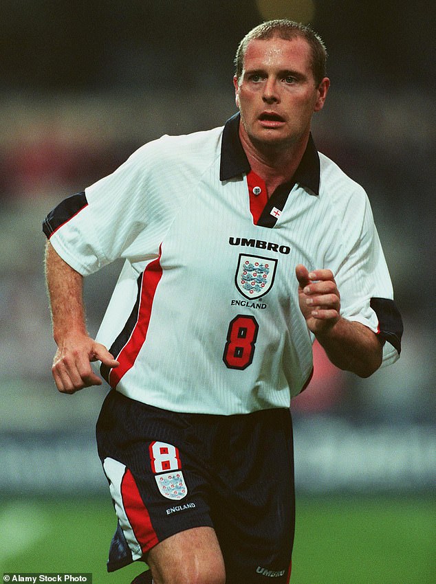 The TV personality said she believes being the daughter of footballer Paul Gascoigne helped save her at the time (pictured in 1997).