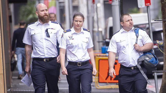 NSW Ambulance paramedics Anna Hofner (centre) and Kingsley Newman (left) gave evidence.