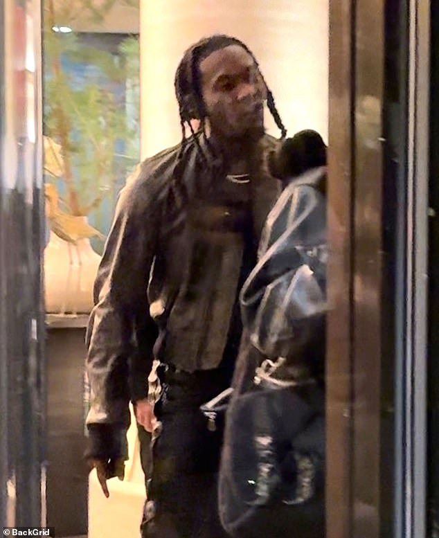 Offset was seen ranting behind glass as the fight continued.