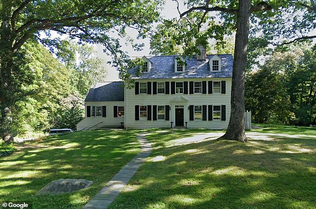 The McGowan family home in New Canaan, Connecticut is pictured. John McGowan worked as a financier for decades