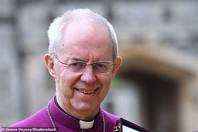 Just as woke leaders in the Church of England do insist that the vacancy soon to be vacated by Archbishop Justin Welby, pictured, be filled by a woman, writes Amanda Platell.