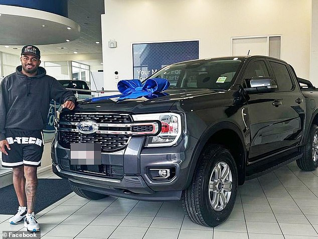 Mom's Ford Ranger (pictured) collided with an Uber, and the car's passenger claimed she and her four-year-old daughter had to be hospitalized as a result.