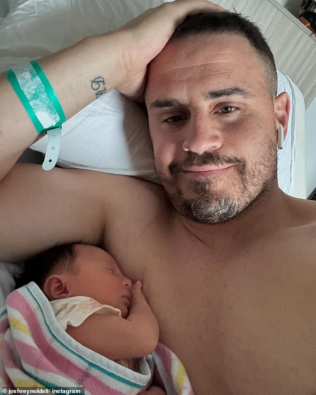 The former Bulldogs star made a touching promise to his daughter when he announced her arrival into the world.