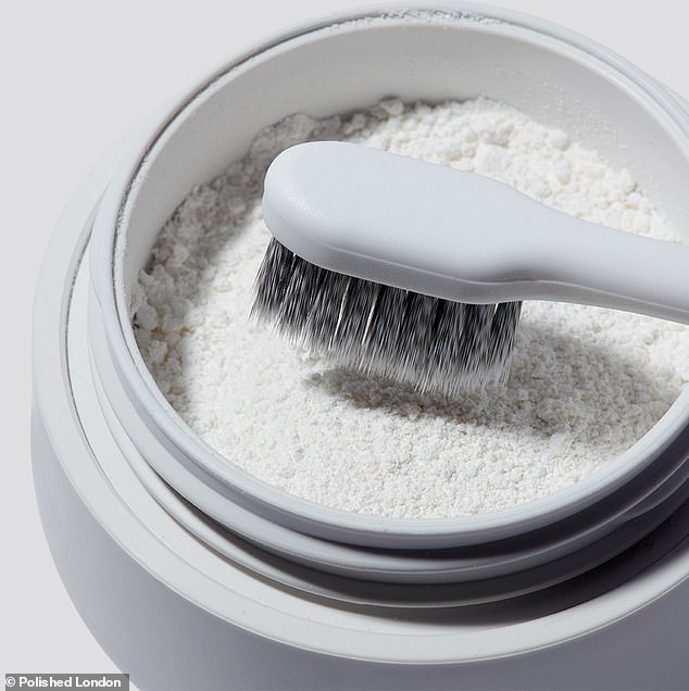 The brand recommends using the powder once a day for up to 14 days and reusing it three to four times a week for maintenance.