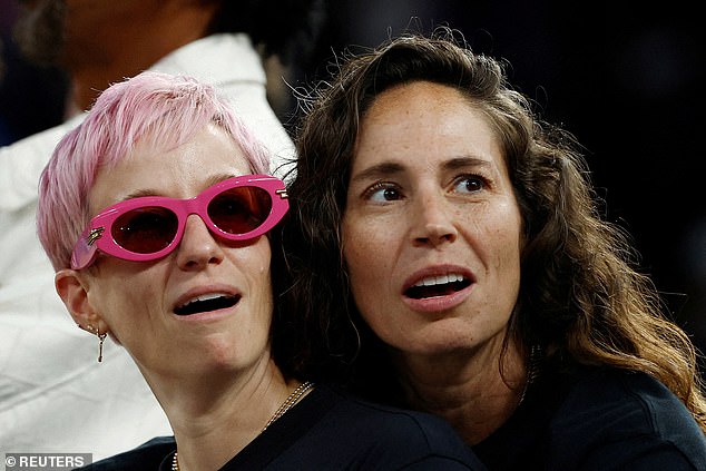 Former football player Megan Rapinoe (left) and former basketball player Sue Bird (right) are not only partners, but podcast co-hosts on their weekly program entitled 'A Touch More'