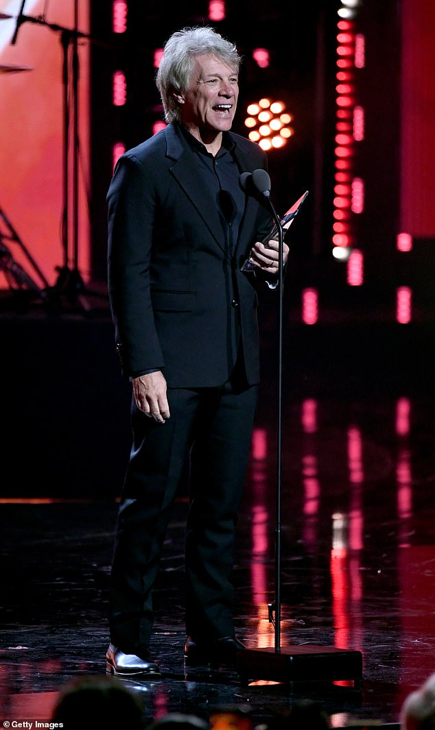 Music legend Jon Bon Jovi also made an appearance at the star-studded awards show.