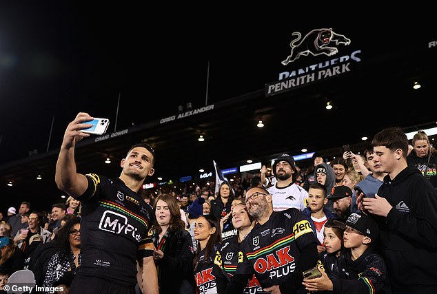 Sports fans in western Sydney, like these supporters of Penrith star Nathan Cleary at a Panthers game, only get mid-strength beers, despite liquor licenses that allow their sale.