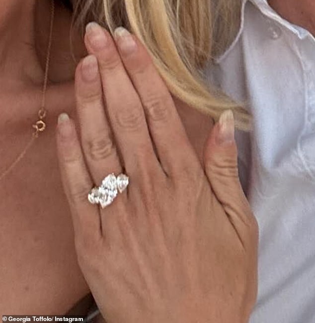 Georgia's stunning diamond-encrusted engagement ring is worth an estimated £200,000