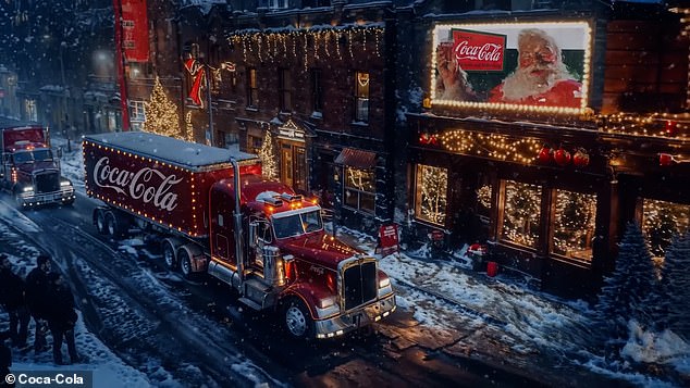 A new 16-second version of the ad, which hit TV screens earlier this week, features the same iconic tune and shots of red Coca-Cola trucks driving through a wintery city.