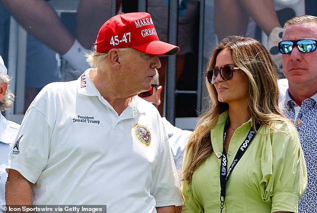 Trump and Martin are seen here at Trump National Golf Club in Bedminster, New Jersey in August 2023