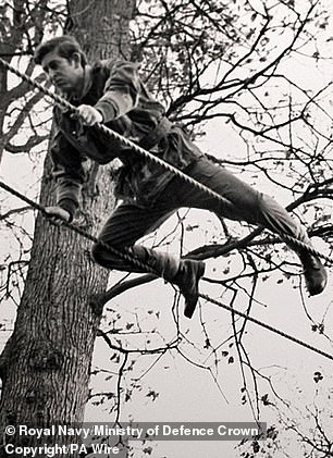 King Charles III, then Prince of Wales, during a training session 