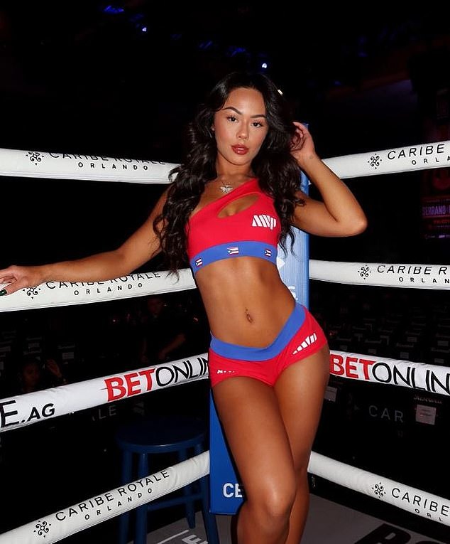 She's also no stranger to the life of ring girls and previously worked for Showtime boxing events.