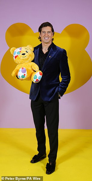 Rochelle Humes and Vernon Kay dressed to impress as they prepared to present BBC Children In Need on Friday.