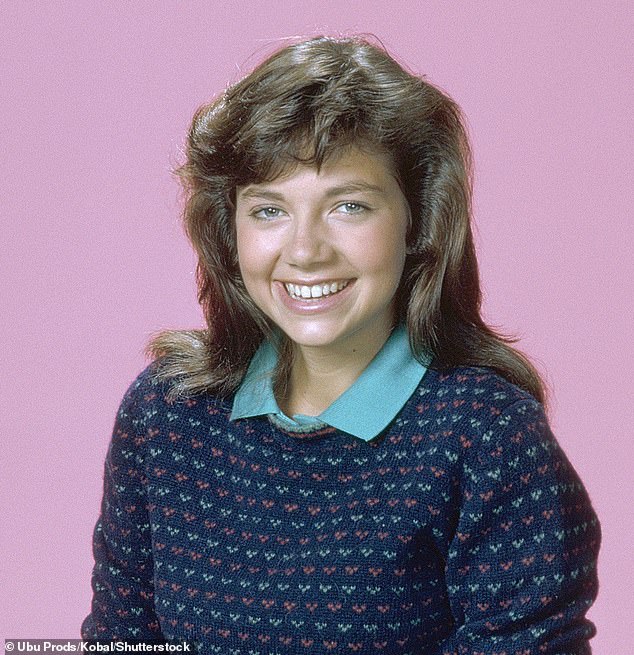 Bateman appears here in her role as Mallory Keaton on the show Family Ties which ran from 1982 to 1989.