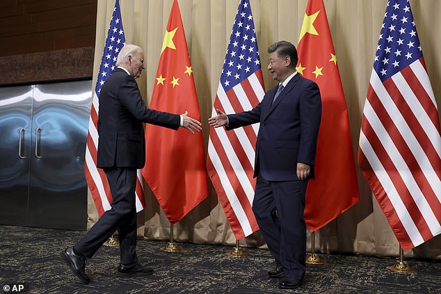 ON THE TOUR OF CHINA: Chinese President Xi Jinping (right) had President Joe Biden (left) meet him at the hotel where the Chinese delegation stayed this week to attend APEC in Lima, Peru. The White House said this was because it was China's turn to decide on a location