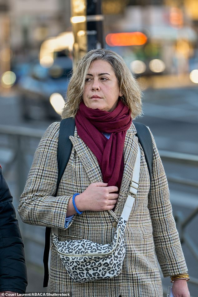 Gisele Pelicot's daughter, Caroline Darian, arrives at court on November 19.