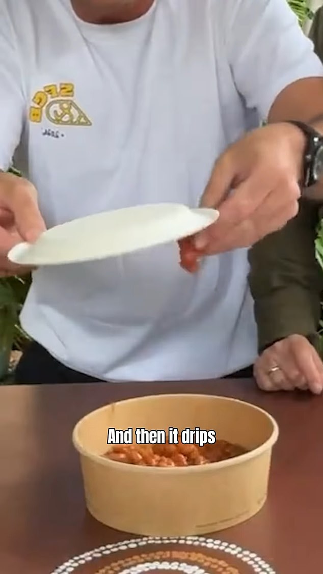 In a clip shared on TikTok, Ant used a plate of baked beans and a paper plate to demonstrate.