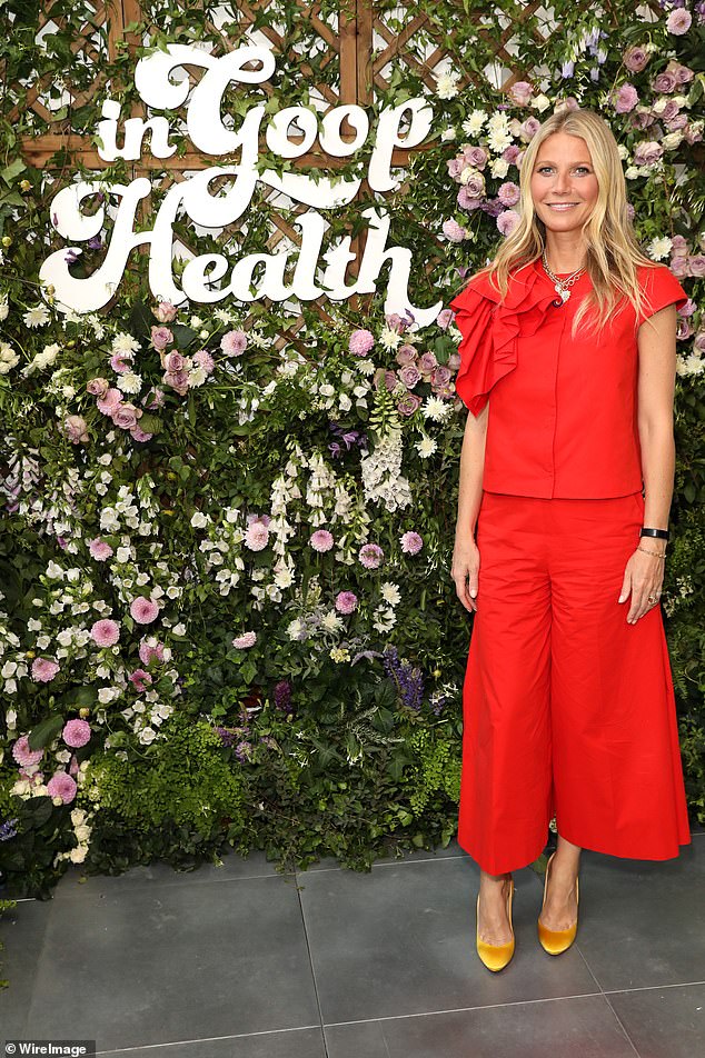 The actress had last appeared in a film in 2019, when she took time away from acting to focus on her lifestyle brand Goop; pictured in 2019 in London, England at a Goop event