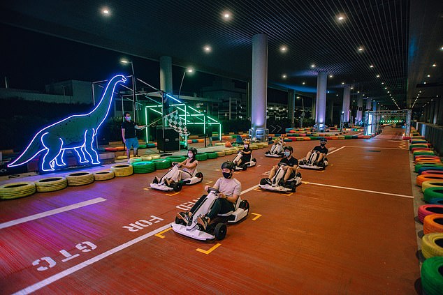 Delfine reveals that the project closest to her heart is the kart track created in Terminal 4 during the Covid pandemic