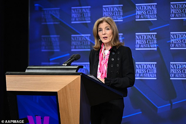 The United States ambassador, Caroline Kennedy, has denounced her cousin's views as 