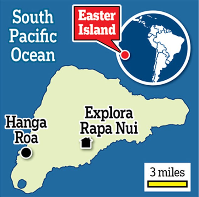 Easter Island is one of the most remote islands in the world. Its nearest inhabited neighbor is Pitcairn Island, more than 1,200 miles away.