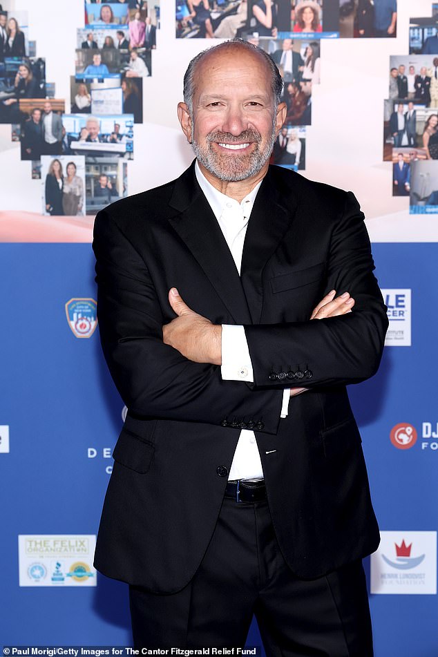 Howard Lutnick attends the annual Charity Day hosted by Cantor Fitzgerald and The Cantor Fitzgerald Relief Fund on September 11, 2023 in New York City