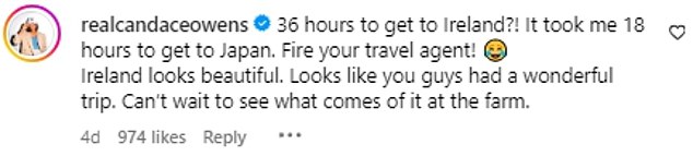 Some viewers chimed in with their thoughts on her trip abroad