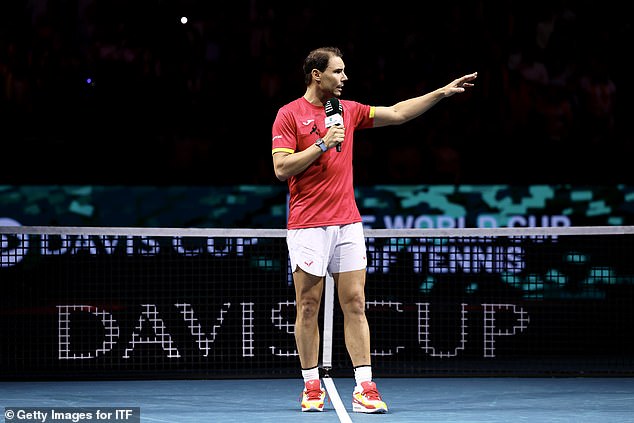 Nadal said goodbye to the fans after his brilliant time in the game came to an end