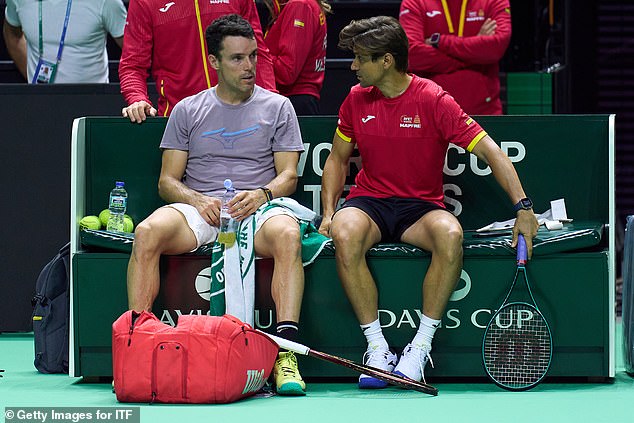 Spain captain David Ferrer's (right) decision to choose Nadal instead of Roberto Bautista Agut (left) had been a major talking point ahead of the clash in Malaga on Tuesday night.