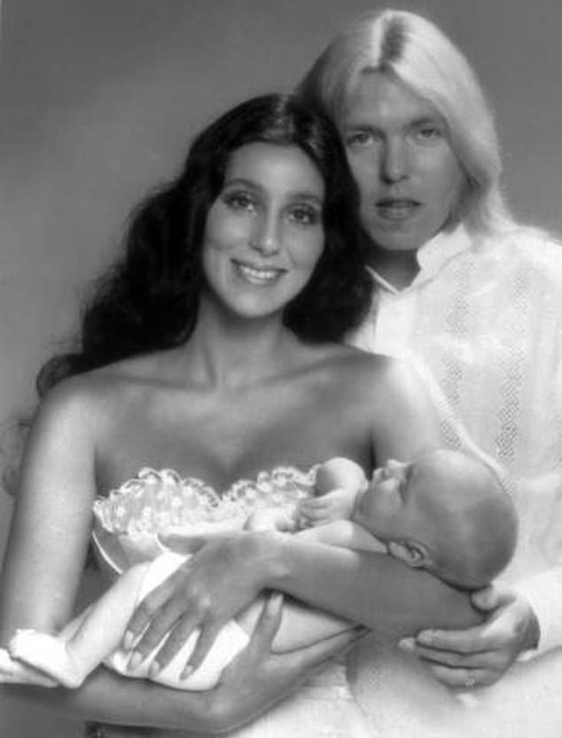 They finally welcomed their son Elijah Blue Allman in July 1976, one year and two months after Cher and Gregg's wedding; The trio appears in the photo when Elijah was 10 weeks old.