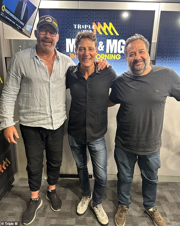 The breakfast show co-host and NSW State of Origin legend reportedly received the news from his 'Melbourne boss', who traveled to Sydney to deliver it to him in person. Pictured left with Merrick Ross (centre) and co-host Mick Molloy (right)