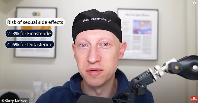 Gary Linkov revealed his preference for finasteride in a YouTube video. He prescribes it to patients along with Minoxidil, saying they can help prevent hair loss.