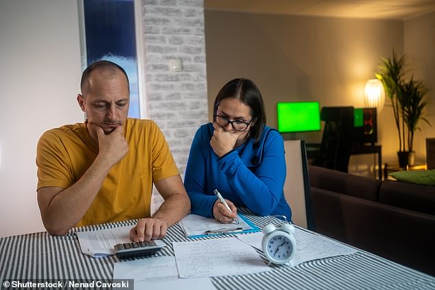 The cost of living has risen again due to rising household energy bills - the top price rose from £1,568 to £1,717 per year at the beginning of last month (file image)