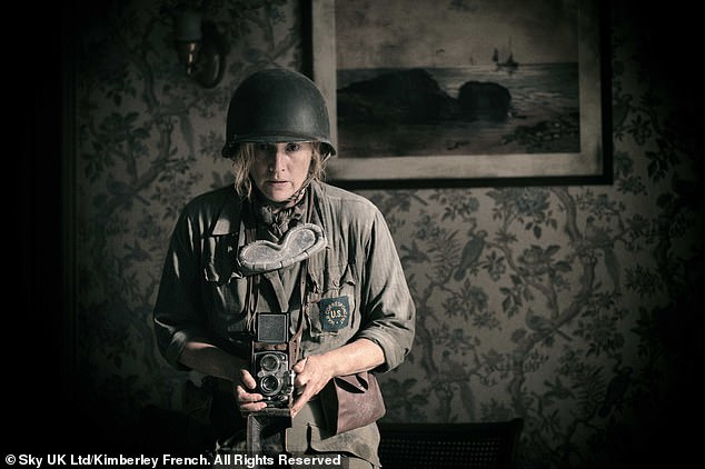 In Lee, Kate plays World War II photojournalist Lee Miller, who chronicles the war for Vogue magazine.