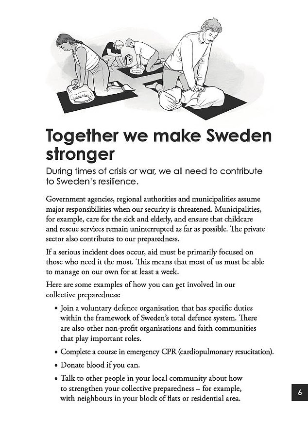 'If Crisis or War Comes' guide advises Swedes on how best to help their country prepare