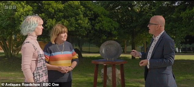 The mother explained that the dish, which originally belonged to her mother-in-law in Cornwall, had been thrown away in the container by her husband.