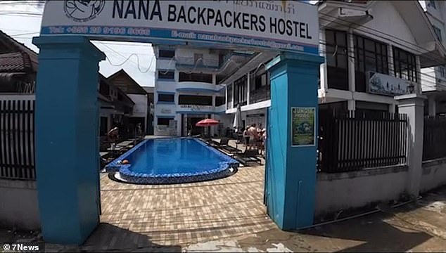 The couple had booked a four-night stay at Nana Backpackers Hostel, where they had been drinking the night before starting to feel unwell.