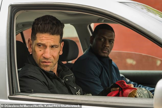 Almost a decade ago, in 2016, Jon Bernthal, 48, (left) made his debut as Frank Castle, also known as The Punisher, in the second season of Daredevil, a vigilante who takes revenge on villains using extremely violent methods. .