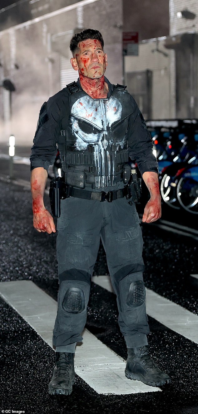 Earlier this year, Jon was seen covered in blood in Brooklyn while playing his character The Punisher for the upcoming series Daredevil: Born Again.